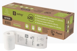 EXACOMPTA Thermorollen SumUp, 57 mm x 9 m, weiß
