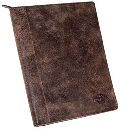 PRIDE&SOUL Schreibmappe, für DIN A4, Leder, braun