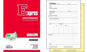 Expres Werkbonblok, zelfkopierend, A5 staand, 2 x 50 vel