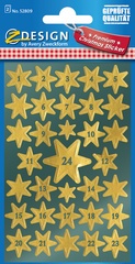 AVERY Zweckform ZDesign Adventskalender-Sticker "Sterne"