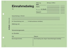 herlitz Formularbuch "Einnahmebeleg 301", DIN A6, 50 Blatt