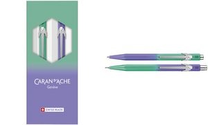 CARAN D'ACHE Schreibgeräte-Set BOREALIS, grün / violett