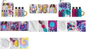 Marabu Batikfarben-Set TIE DYE, 3 x 80 ml, Trendfarben