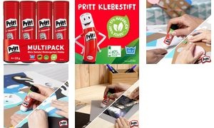 Pritt Klebestift 4 x 22 g im Spar-Pack, lösemittelfrei