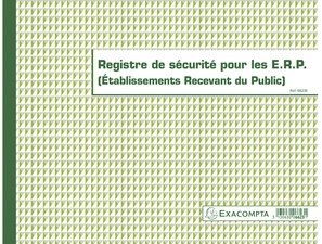 EXACOMPTA Piqûre "Registre de sécurité pour les E.R.P."