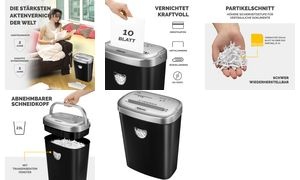 Fellowes Aktenvernichter Powershred 53C, schwarz, Partikel