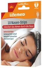 Lifemed Nasen-Strips, 19 x 66 mm, hautfarben, 10er