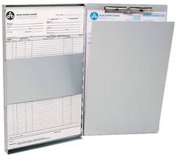 WESTCOTT Formularhalter-Box aus Aluminium, DIN A4