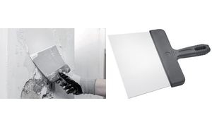 WESTEX Quadratspachtel, 200 mm, Kunststoffgriff