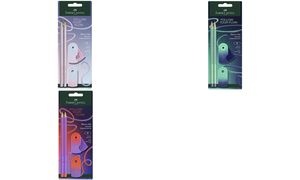 FABER-CASTELL Schreibset GRIP Flow Edition, buzzing blue