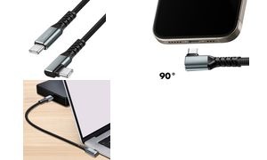 LogiLink USB 3.2 Kabel, USB-C - USB-C abgewinkelt, 1,0 m