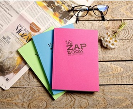 Clairefontaine Skizzenblock 1/2 ZAP BOOK, DIN A5, 80 g/qm