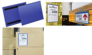 DURABLE Kennzeichnungstasche, magnetisch, DIN A4 quer, blau