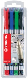 STABILO Permanent-Marker Write-4-all, S, 4er Kunststoff-Etui