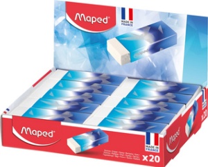 Maped Kunststoff-Radierer ARCTIC, 20er Display