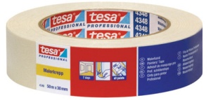 tesa Maler Krepp 4348 Standard Papierabdeckband, 30 mm x 50m