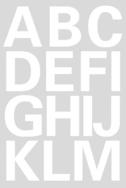 HERMA Buchstaben-Sticker A-Z, Folie weiß, 25 mm