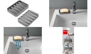 metaltex Seifenablage Gravity-Soap, grau