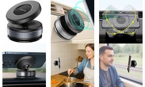 LogiLink Smartphone-Magnethalter, schwarz