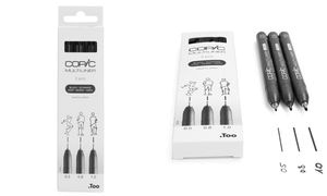 COPIC Fineliner MULTILINER, schwarz, 3er Set