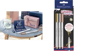FABER-CASTELL Creative Marker GOLDFABER, 3er Blister