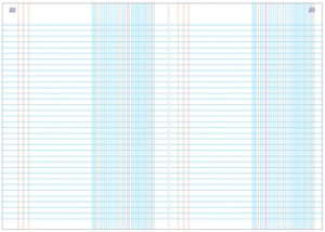 ELVE Livre de compte "journal" , 297 x 210 mm, 100 pages