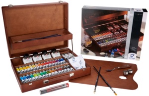 ROYAL TALENS Van Gogh Holzkasten-Set Ölfarbe Superior