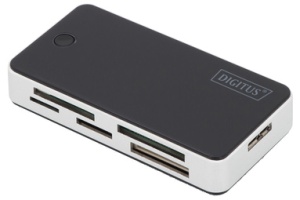 DIGITUS USB 3.0 Card Reader "All-in-one", schwarz / silber