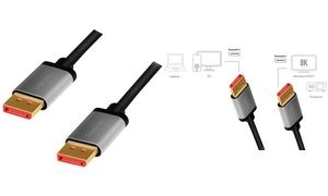 LogiLink DisplayPort 1.4 Kabel, Stecker - Stecker 3,0 m