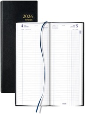 brepols Agenda long "Jupiter B1", 2026, Euros/Cents, noir
