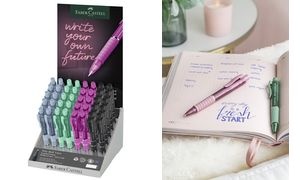 FABER-CASTELL Druckkugelschreiber POLY BALL VIEW, Display