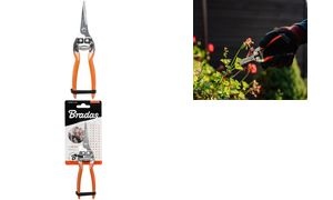 Bradas Bypass-Gartenschere V-SERIES, gerade Edelstahlklinge