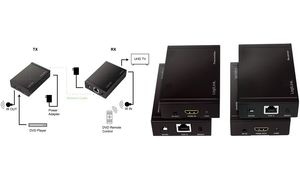 LogiLink 4K HDMI Extender Set über LAN, HDCP/IR, 50 m