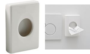 HYGOSTAR Hygienebeutelspender, Kunststoff, weiß