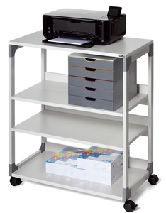 DURABLE Bürowagen SYSTEM Multi Trolley 88, 4 Böden, grau