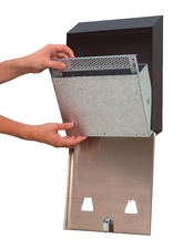 Rubbermaid Wandascher Smokers' Station, schwarz / silber