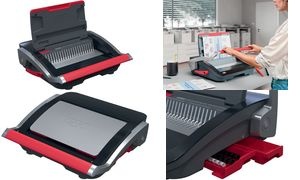 GBC Plastikbindegerät CombBind CB25, schwarz/rot/silber