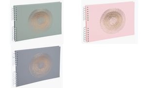 EXACOMPTA Foto-Spiralalbum Ellipse, 320 x 220 mm, rosa