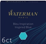 WATERMAN Standard Tintenpatronen, blau, löschbar
