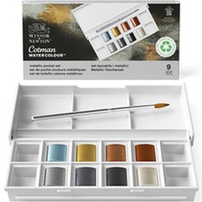 LEFRANC BOURGEOIS WINSOR & NEWTON Cotman Pocket Set Metallic