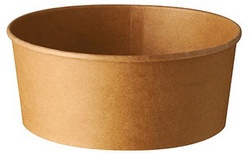 PAPSTAR Salatschale "pure", rund, 1.000 ml, braun