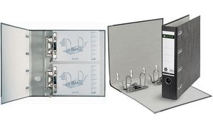 LEITZ Wolkenmarmor-Doppelordner, für 2 x DIN A5 quer, 75 mm