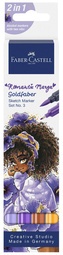 FABER-CASTELL Sketch Marker GOLDFABER, Set Romantic Manga 3