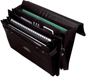 Alassio Aktentasche "CANTANA", Lederimitat, schwarz