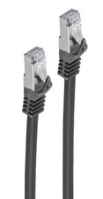 shiverpeaks Patchkabel PUR, Kat. 6A, S/FTP, 0,25 m, schwarz