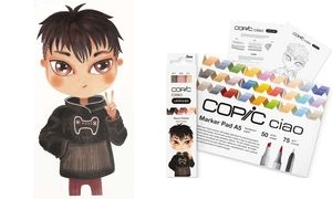 COPIC Marker ciao "LAYER & MIX Manga Starter Set", Warm