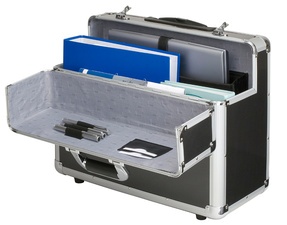ALUMAXX Pilotenkoffer "CARBON", Aluminium, silber / carbon