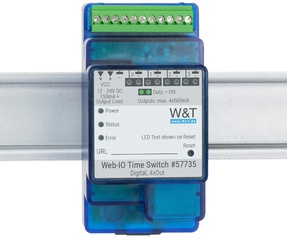 W&T Web-IO Time Switch Digital 4xOut, 10/100BaseT, blau