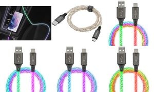 ANSMANN Daten- & Ladekabel mit LEDs, USB-A - USB-C Stecker