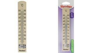 metaltex Innenthermometer, aus Buchenholz, braun